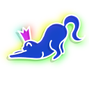 Neon Cat Queen cursor