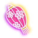 Neon Chinese Paper Lanterns pointer