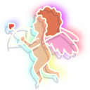 Neon Cupid and Heart pointer