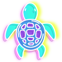 Neon Cyan Turtle cursor