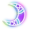 Neon Dream Catcher and Moon pointer