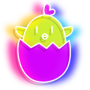 Neon Easter Egg and Chick cursor