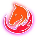 Neon Fire Horse cursor