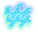 Neon Flip Flops and Waves cursor