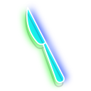 Neon Fork and Knife cursor
