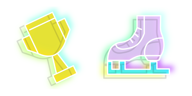 Neon Goblet and Ice Skates