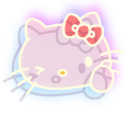 Neon Hello Kitty cursor