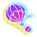 Neon Hot Air Balloon pointer