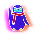 Neon Icicle and Penguin cursor