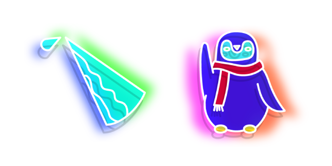 Neon Icicle and Penguin