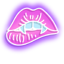 Neon Kiss and Vampire Lips cursor
