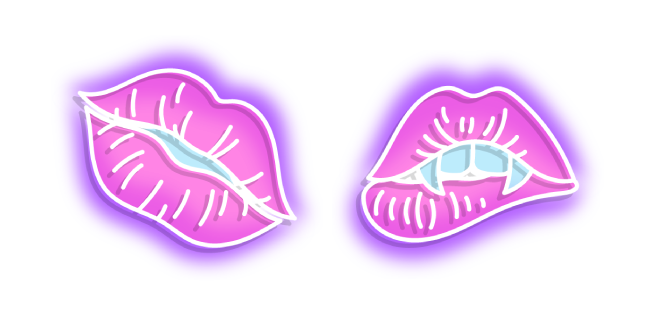 Neon Kiss and Vampire Lips