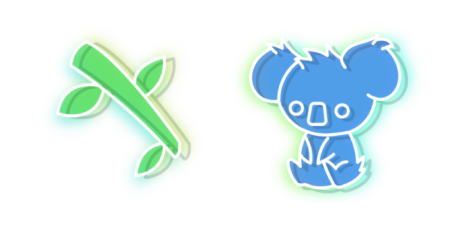 Neon Koala and Eucalyptus
