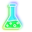 Neon Laboratory Flask cursor