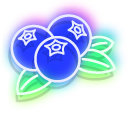 Neon Lingonberry and Blueberry cursor