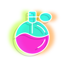 Neon Lipstick and Perfume cursor