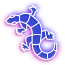 Neon Lizard and Frog pointer