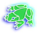 Neon Lizard and Frog cursor