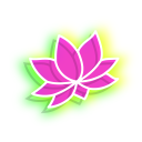 Neon Lotus and Yin Yang pointer