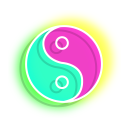 Neon Lotus and Yin Yang cursor