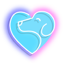 Neon Love Dogs cursor