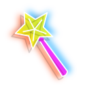 Neon Magic Wand and Cupcake pointer