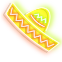 Neon Maracas and Sombrero cursor