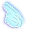 Neon Mickey Mouse pointer