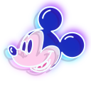 Neon Mickey Mouse cursor