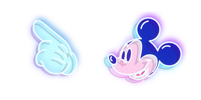 Neon Mickey Mouse