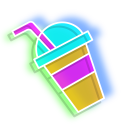 Neon Milk Shake and Shawarma pointer