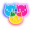 Neon Mouse and Cats cursor