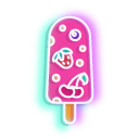 Neon Orange and Berry Popsicles cursor