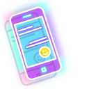 Neon Phone and Messages pointer