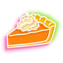 Neon Pumpkin Spice Latte and Pumpkin Pie cursor