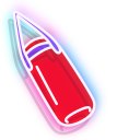 Neon Punching Bag and Boxing Glove pointer