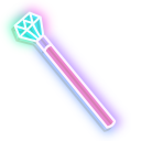 Neon Queen Crown and Scepter pointer