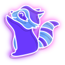 Neon Raccoon pointer