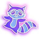 Neon Raccoon cursor