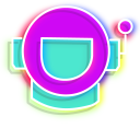 Neon Satellite and Astronaut Helmet cursor