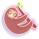 Neon Sloth and Branch cursor