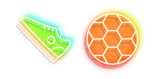 Neon Sneakers and Ball