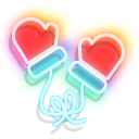 Neon Snow Globe and Mittens pointer