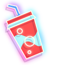 Neon Soda and Burger pointer