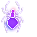 Neon Spider and Web cursor