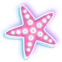 Neon Starfish and Shell pointer