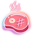 Neon Steak and Sause cursor