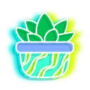 Neon Succulents in Plant Pots cursor