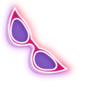 Neon Sunglasses and Coconut Drink pointer