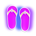 Neon Sunglasses and Flip-Flops cursor